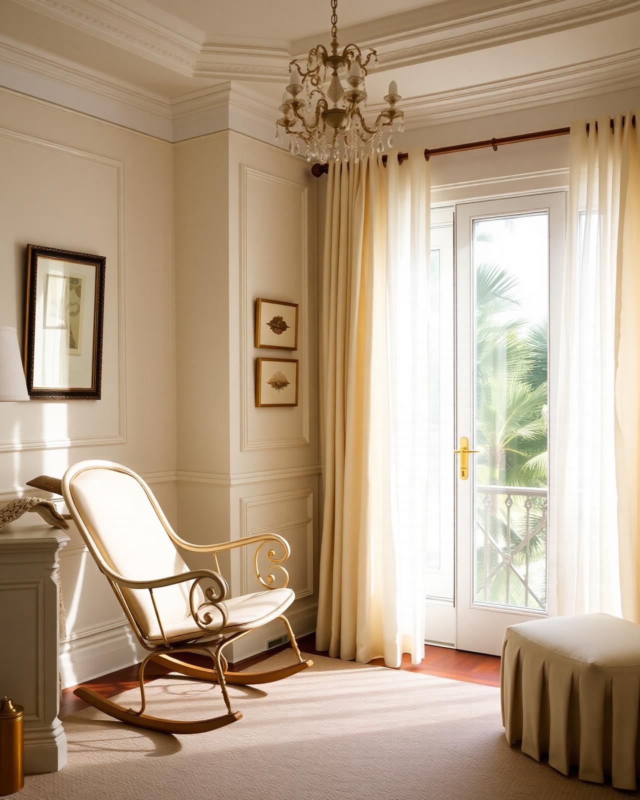 Refined nursery in a Palm Beach estate